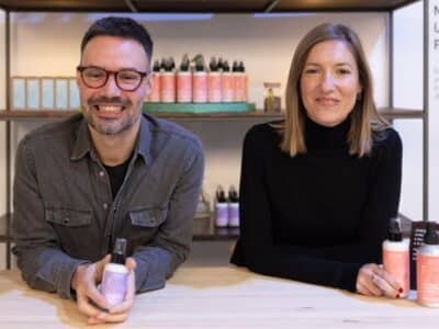 Miquel Antolín y Mireai Trepat, cofundadores de Freshly Cosmetics