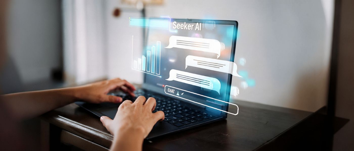 Chat de Seeker AI mostrando disponibilidad de producto por retailer en tiempo real