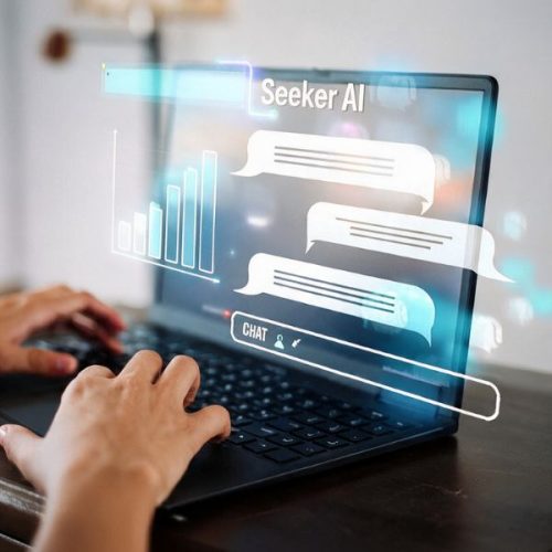 Chat de Seeker AI mostrando disponibilidad de producto por retailer en tiempo real
